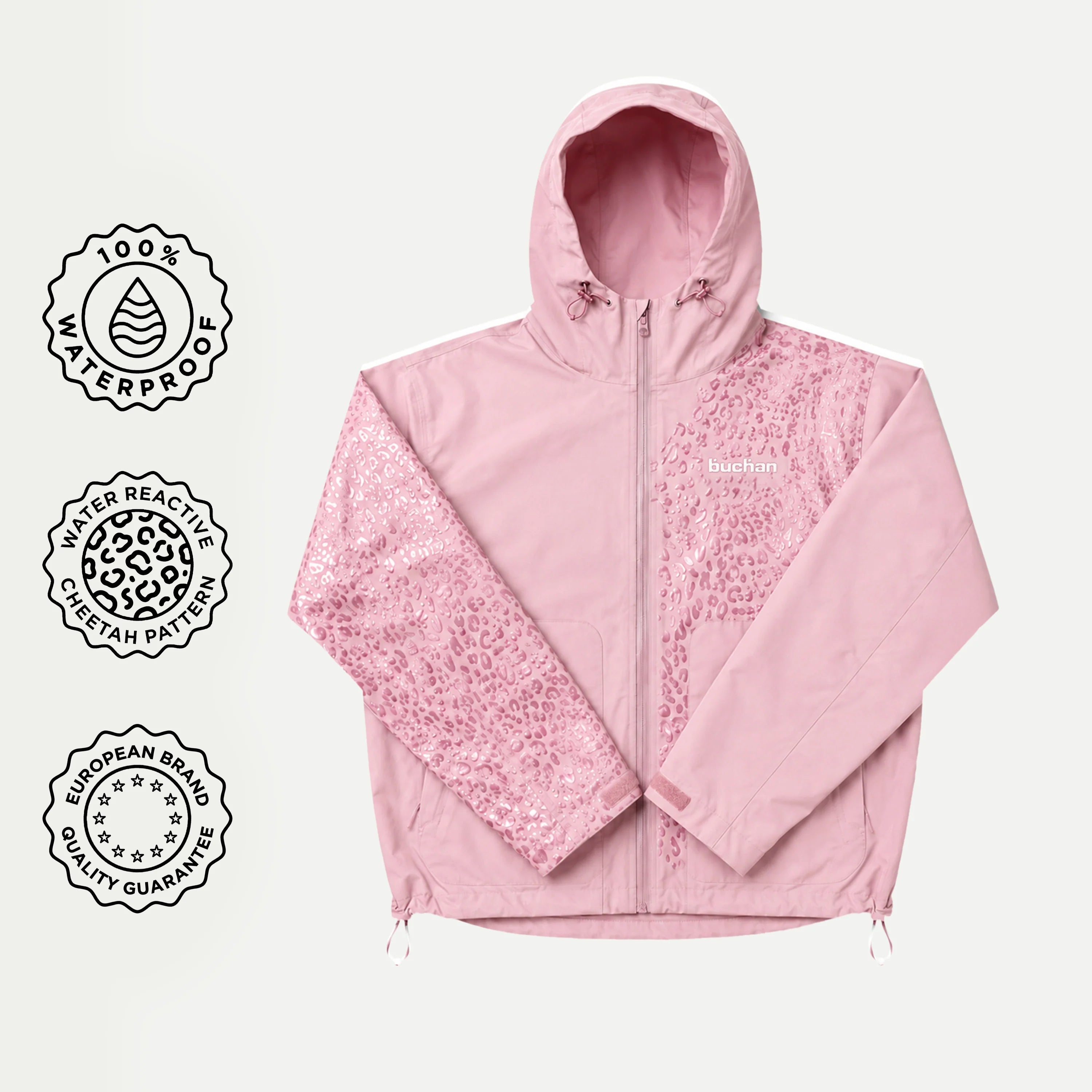 Veste Léopard Réactive | Pink